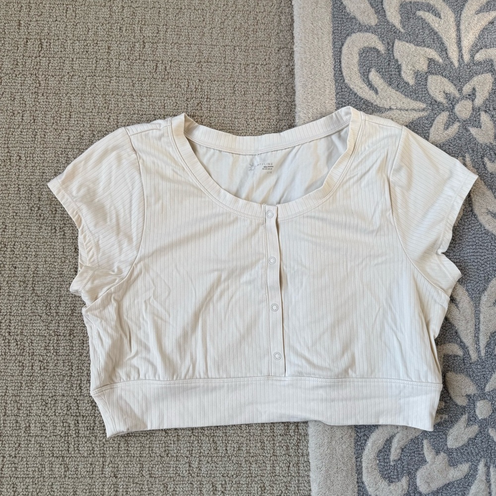 Aerie Button-Up Top